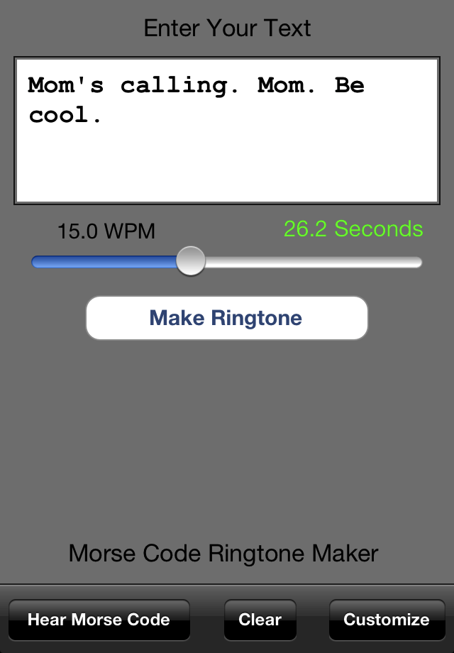 Morse Code Ringtone